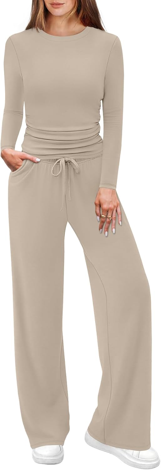 WIHOLL Lounge Sets for Women: Stylish 2 Piece Vacation Outfit