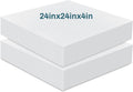 Frienda 2 Pack 4 in x 24 in x 24 in Upholstery Foam Cushions - Thick