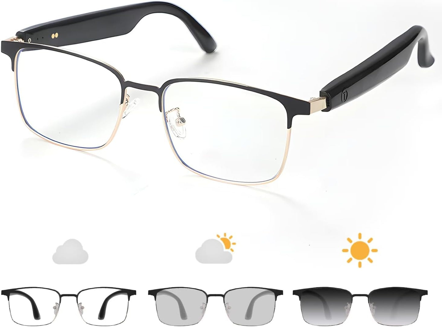 GenXenon Bluetooth Smart Glasses: Open-Ear Sound & Mic