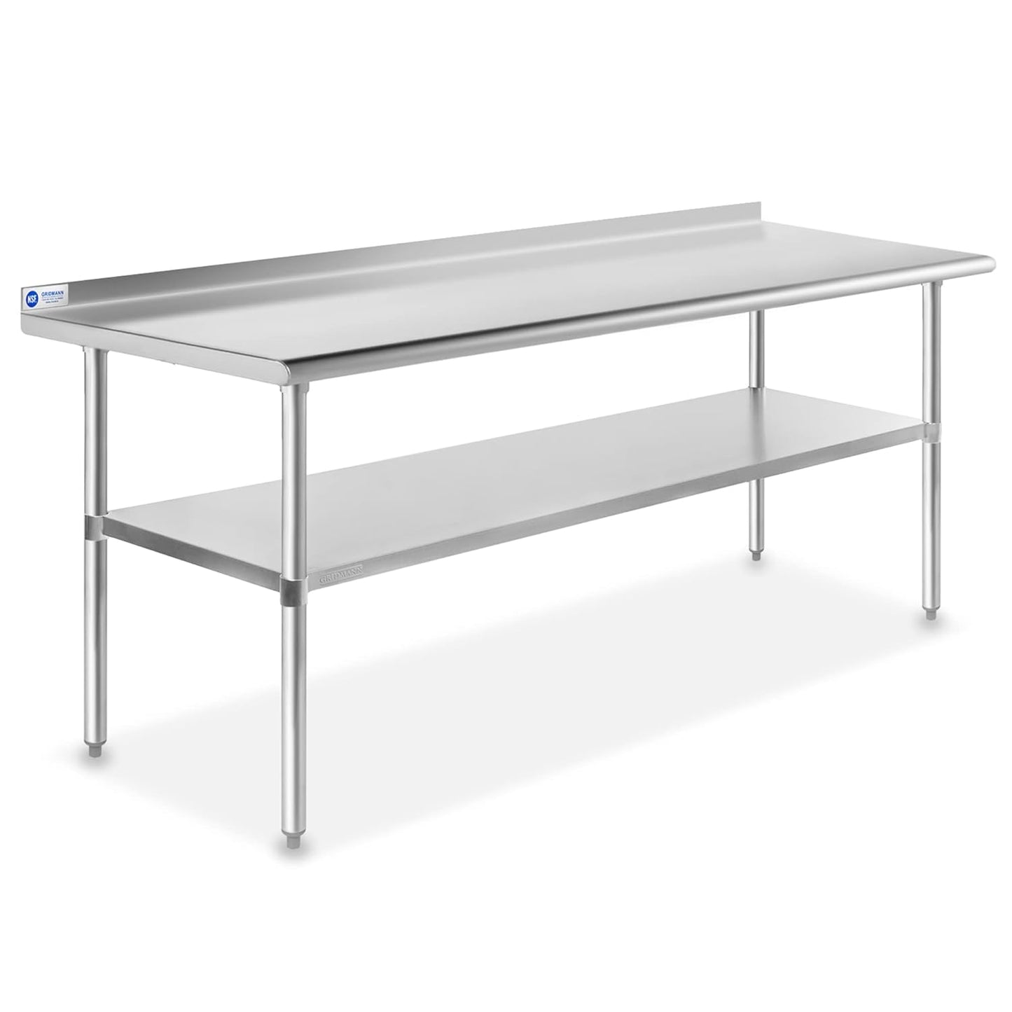 GRIDMANN Stainless Steel Kitchen Prep Table for Home & Restaurant