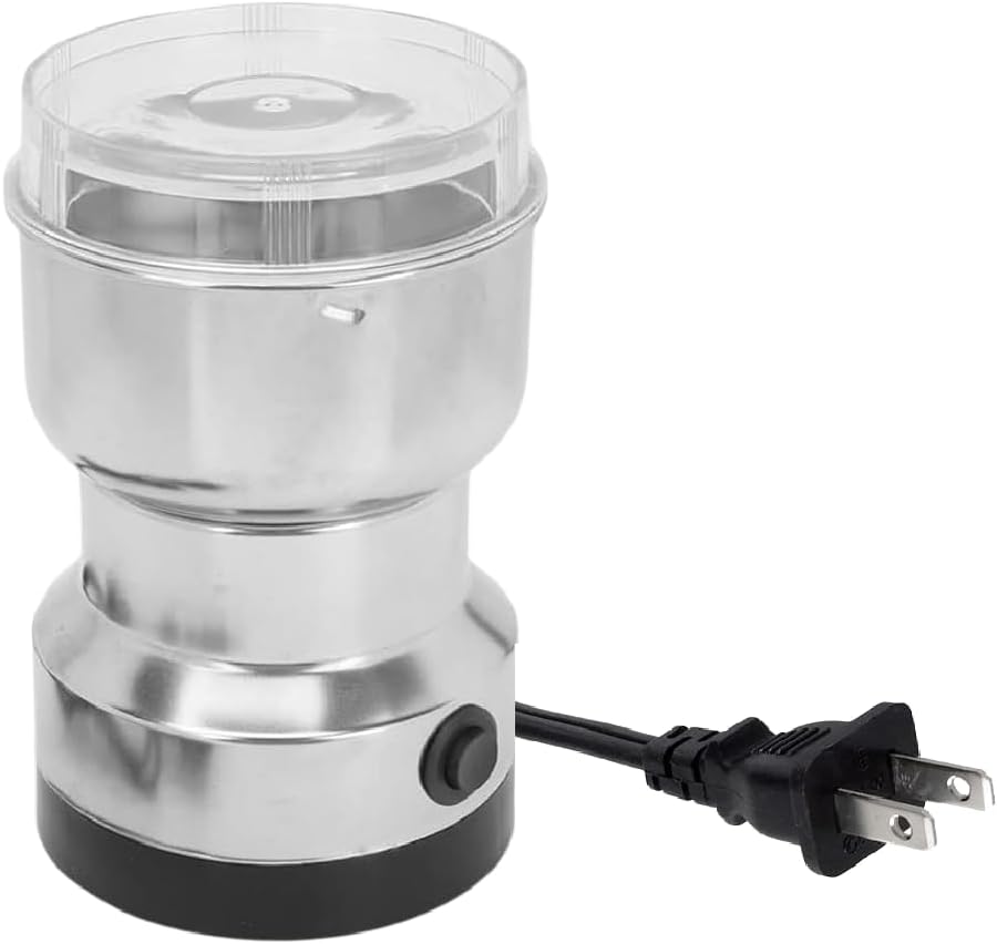 150W Electric Grinder - Grinds Coffee, Nuts, Spices - Stainless Steel Bowl - One-Touch Control