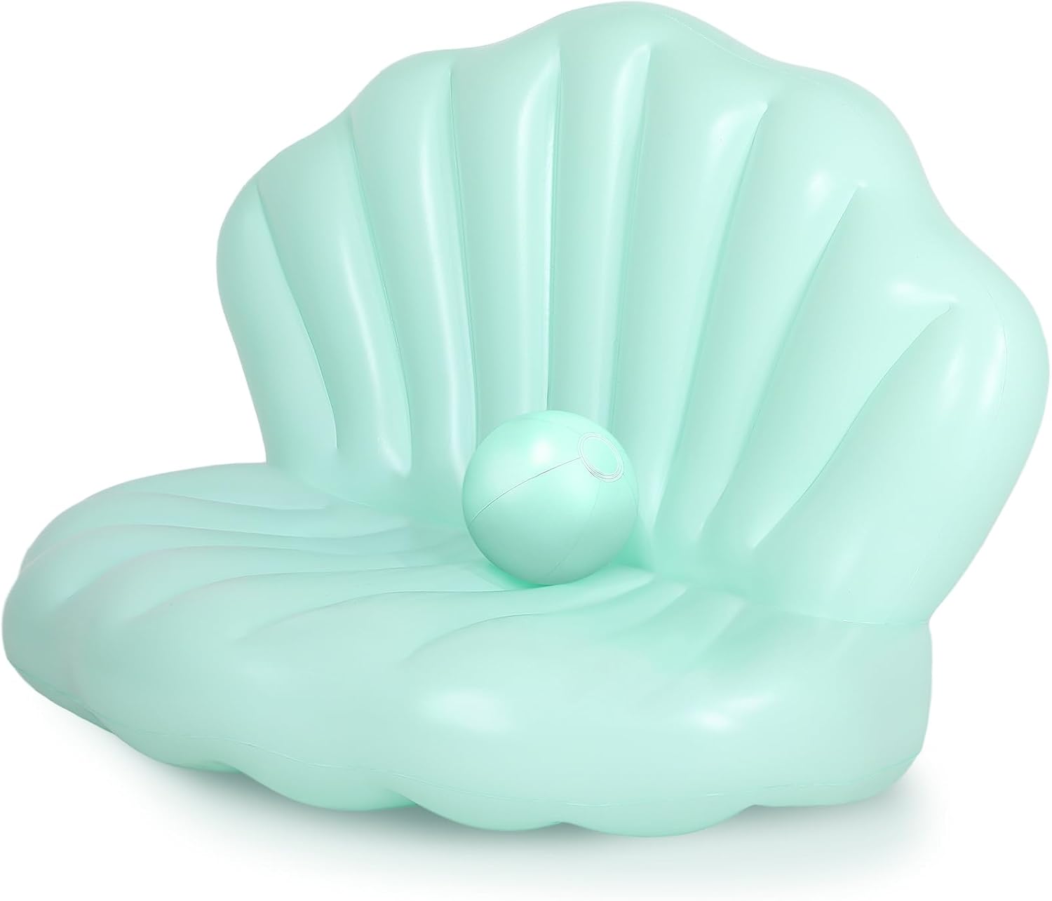 55 Inch Inflatable Seashell Pool Float for Summer Fun Parties
