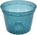 rePotme 10 inch Slotted Clear Pots 3 Pack - Better Drainage for Roots
