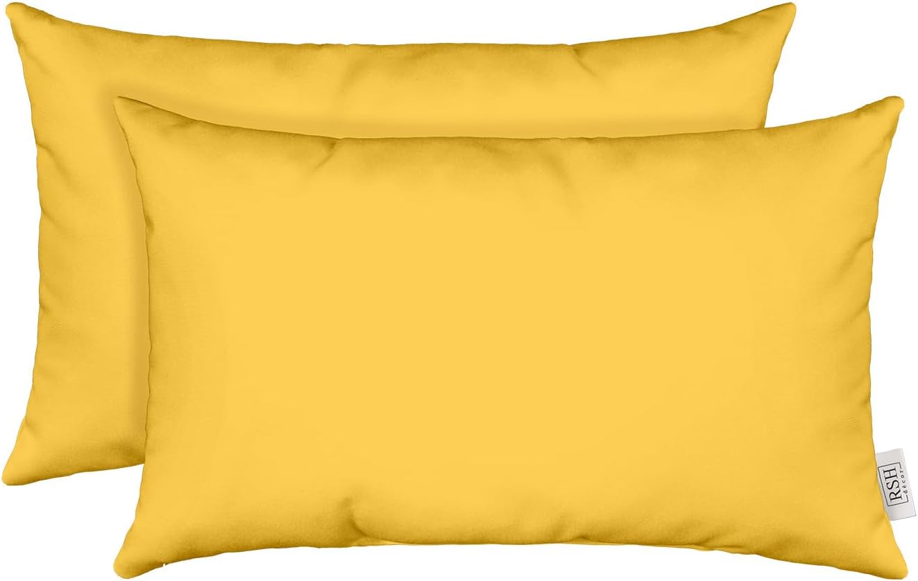 Sunbrella Lumbar Throw Pillows Set of 2 for Outdoor Comfort