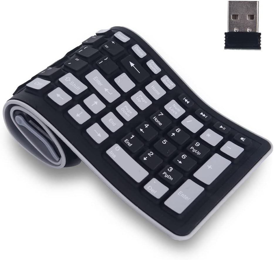 TEHDYCU Portable Silicone Keyboard - Rollup Flexibility