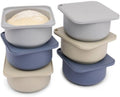 Pizza Dough Proofing Silicone Containers Set of 6 - Keeps Dough Plump