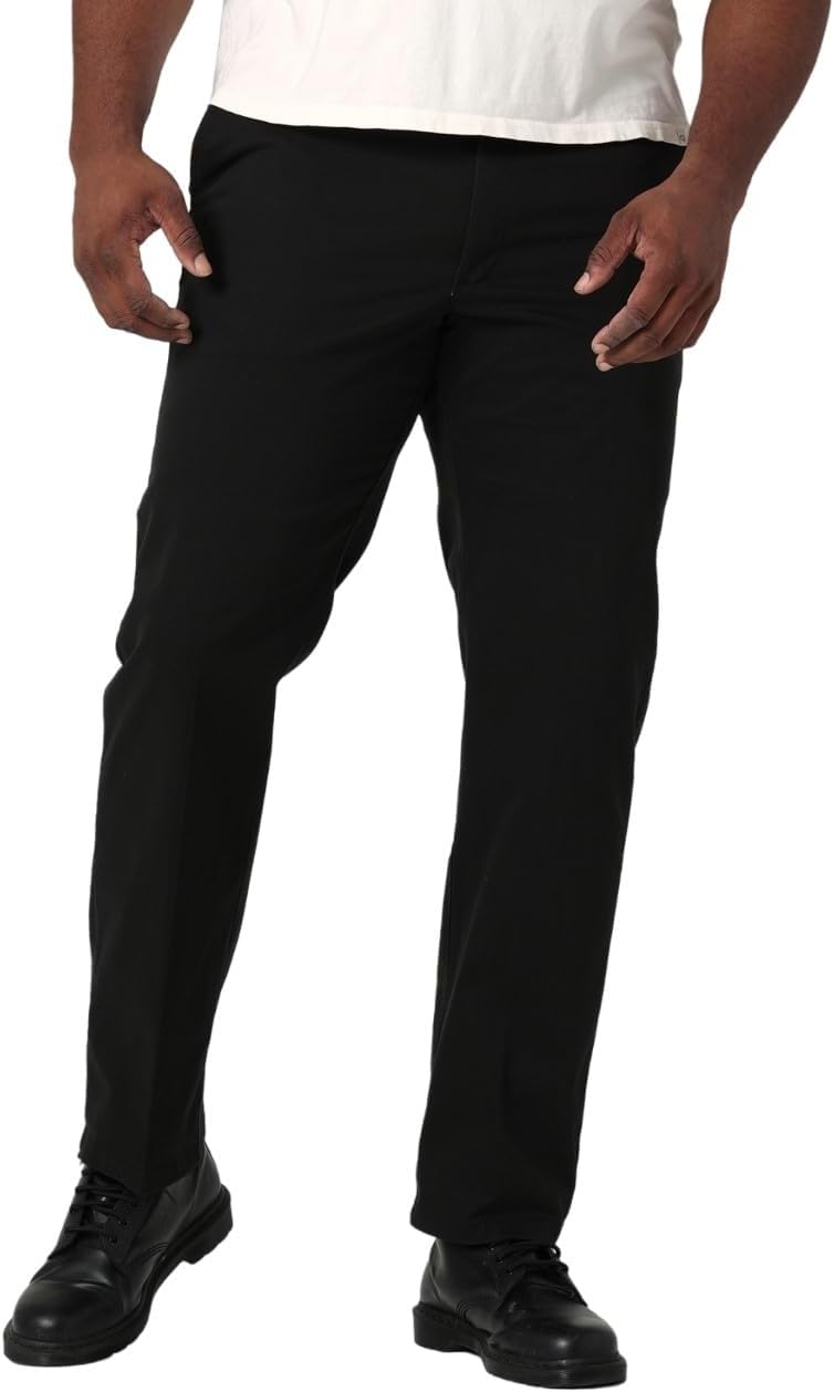 Lee Men's Big & Tall Extreme Motion Flat Front Pants for Comfort