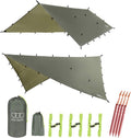 Gold Armour Rainfly Tarp Hammock OD Green 12ft x 10ft - Waterproof
