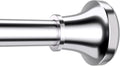 Shower Curtain Tension Rod 31 to 80 in - Adjustable No Drill Silver