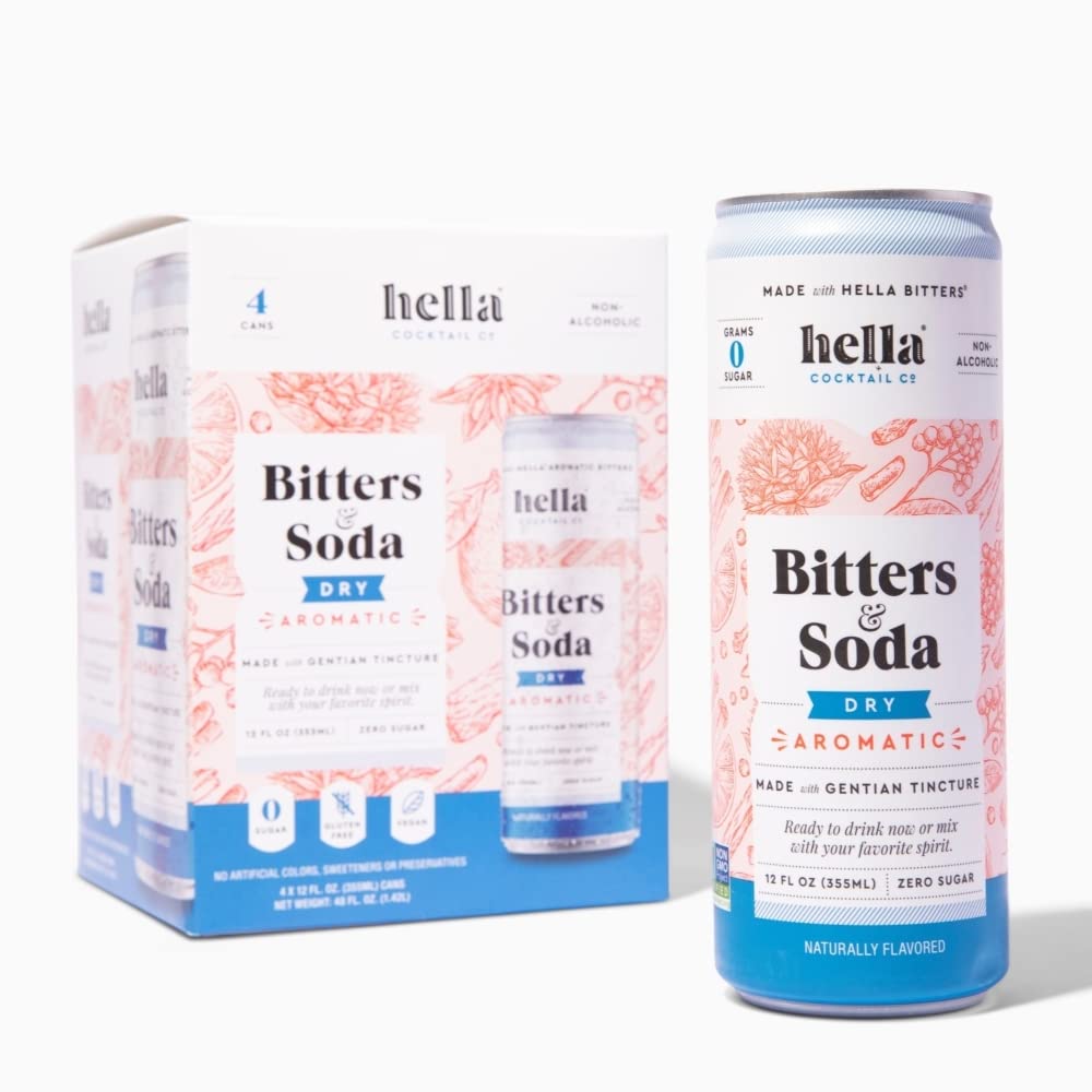 Hella Cocktail Co. Aromatic Bitters & Soda - Zero Sugar Mixer!