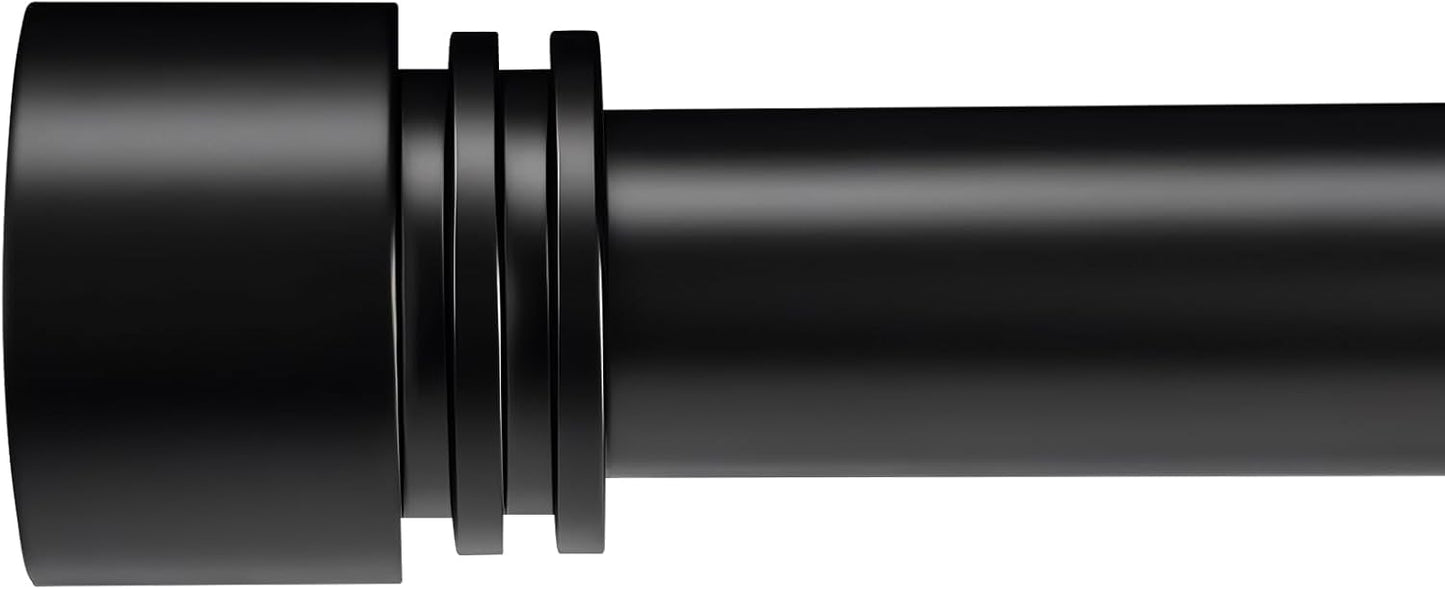 Black Extra Long Curtain Rods 240 Inches for Large Windows