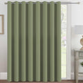 Blackout Patio Curtains 100 x 96 in - Extra Wide Thermal Sage
