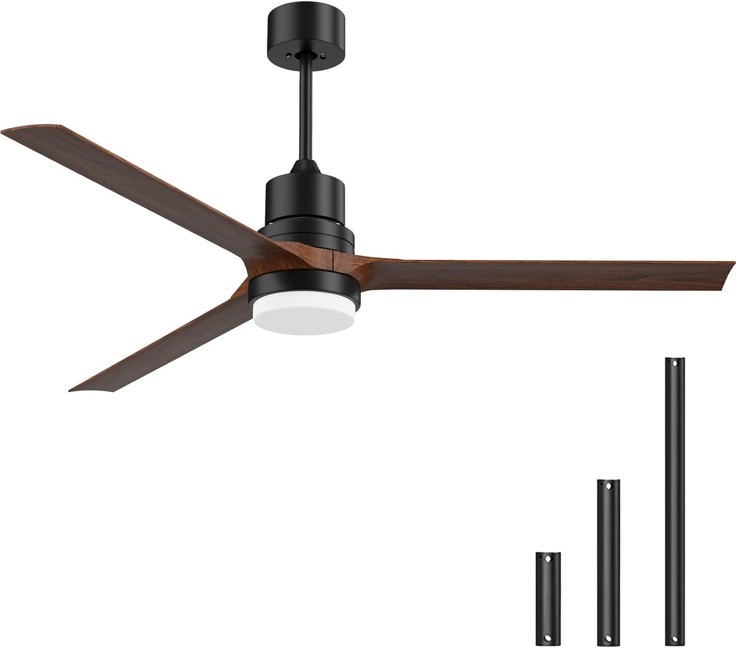 60-inch Ceiling Fan with Lights and Remote for Indoor Outdoor Use