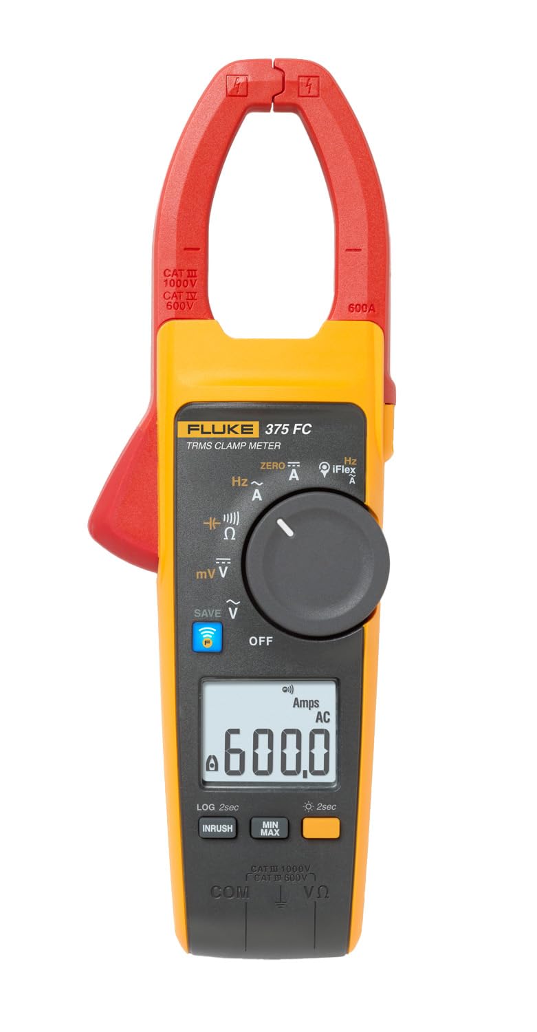 Fluke 375 FC True-RMS Clamp Meter for AC/DC Current and Voltage