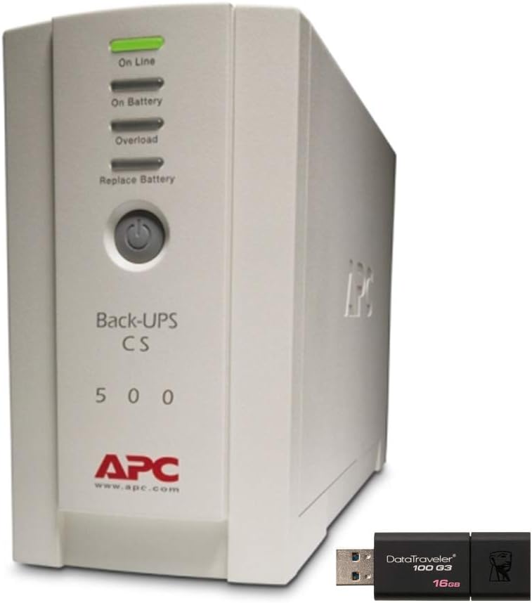 APC BK500 Tower UPS Bundle + 16GB USB Drive