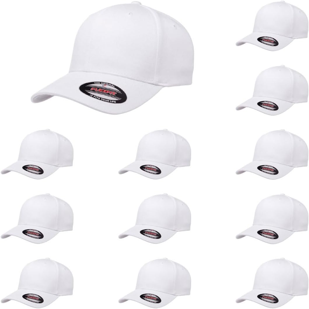 Flexfit Wooly Combed Premium 6-Panel Baseball Cap for Comfort