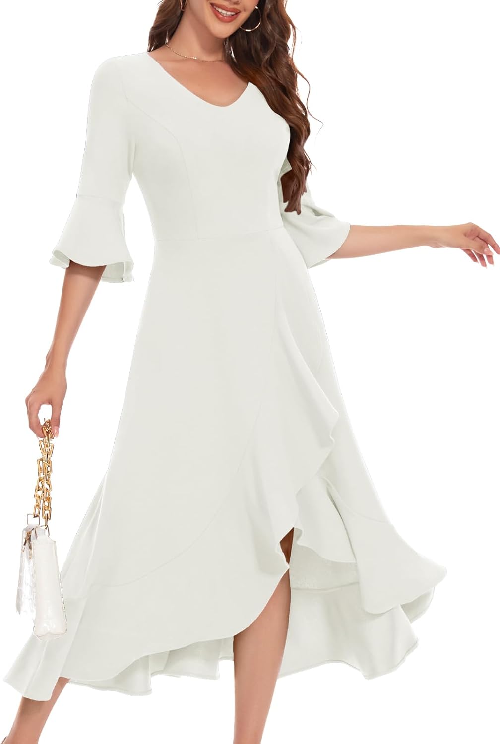 Elegant Women's Wedding Guest Dress for Cocktail Parties