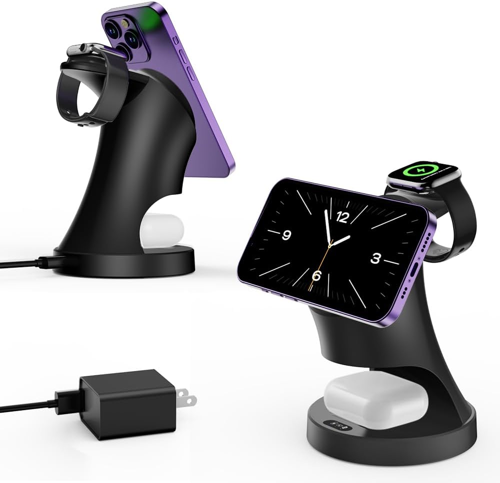 Magnetic 3-in-1 Magsafe Charger - Fast Charge!