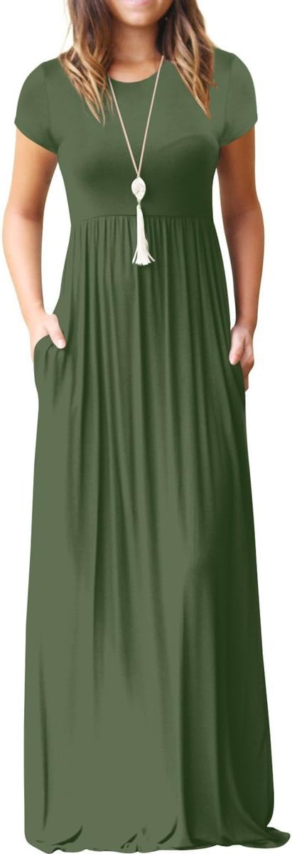 GRECERELLE Women Summer Maxi Dress with Pockets for All Occasions