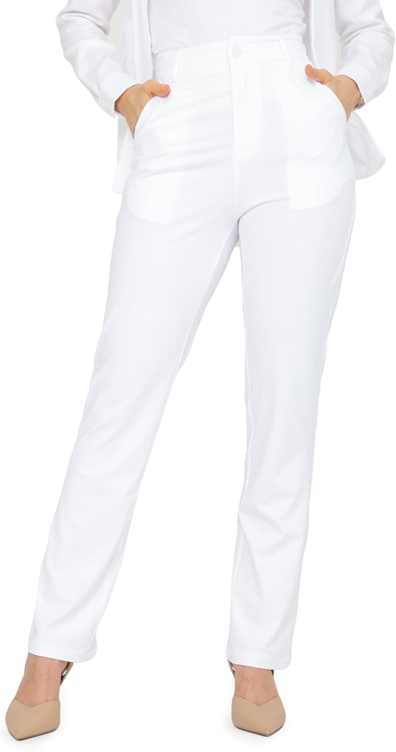Bamans Dress Pants for Women - Tummy Control Office Trousers