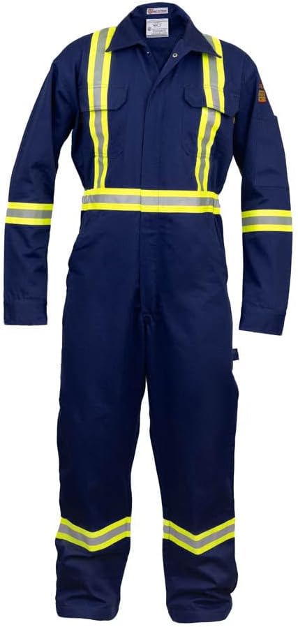 Flame Resistant Hi Vis Coverall for Maximum Safety and Comfort