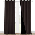 NICETOWN Cold Blocking 100% Blackout Curtains - Energy Saving Panels