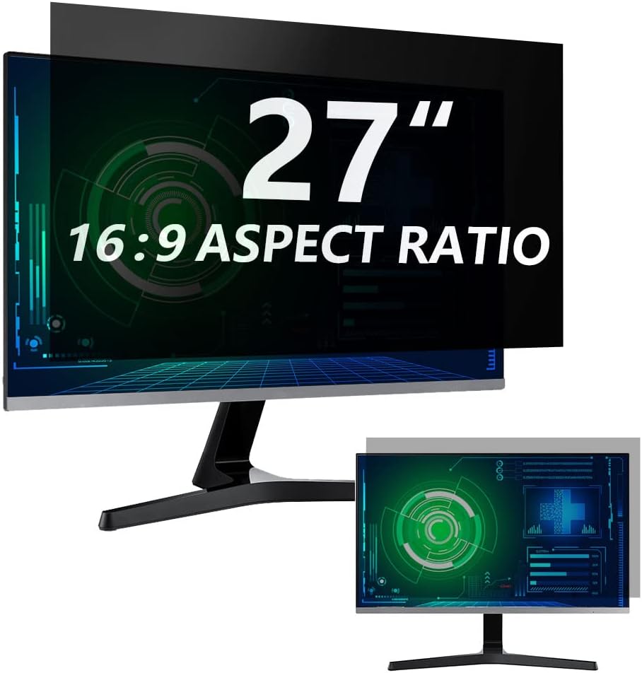 27 Inch Computer Privacy Screen for Widescreen Monitors