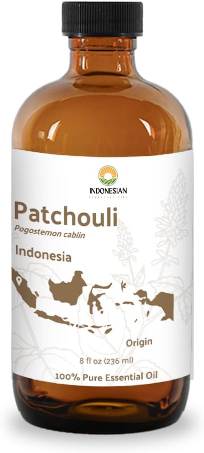 Dark Patchouli Essential Oil - Natural Repellent for Aromatherapy