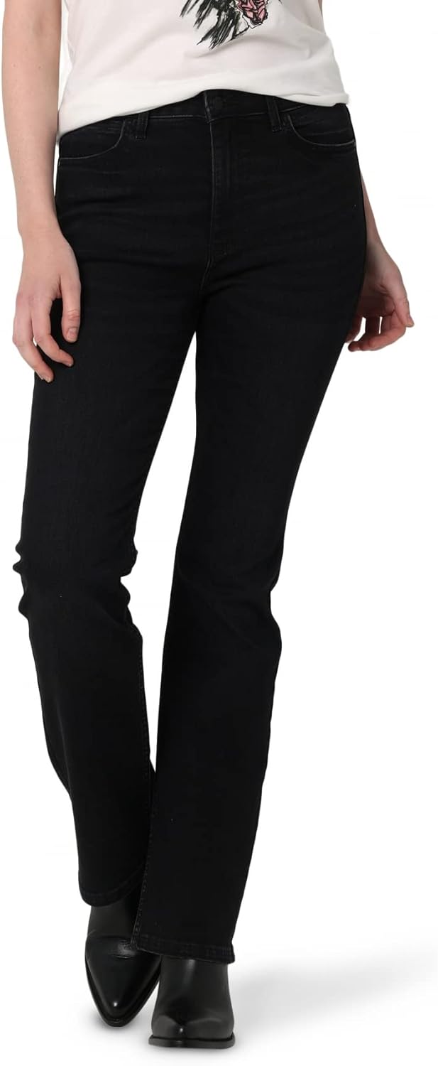 Wrangler Women's High Rise Bold Boot Jean for Timeless Style