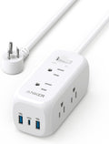 USB C Power Strip Surge Protector (300J) - Compact Desk Power Hub