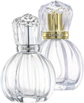 Vintage Glass Spray Bottles 2Pcs - Fine Mist, Portable 50ML