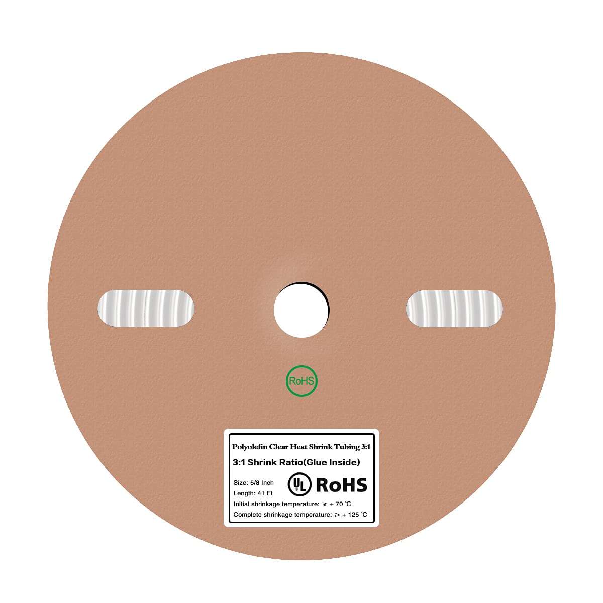 41 Feet 5/8 Inch Clear Heat Shrink Tubing Roll for Wires