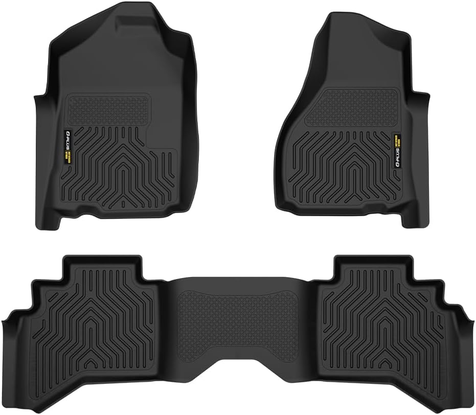 G-PLUS TPE Floor Mats for Dodge Ram 1500 2500 3500 Quad Cab