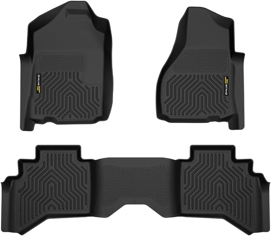 G-PLUS TPE Floor Mats for Dodge Ram 1500 2500 3500 Quad Cab