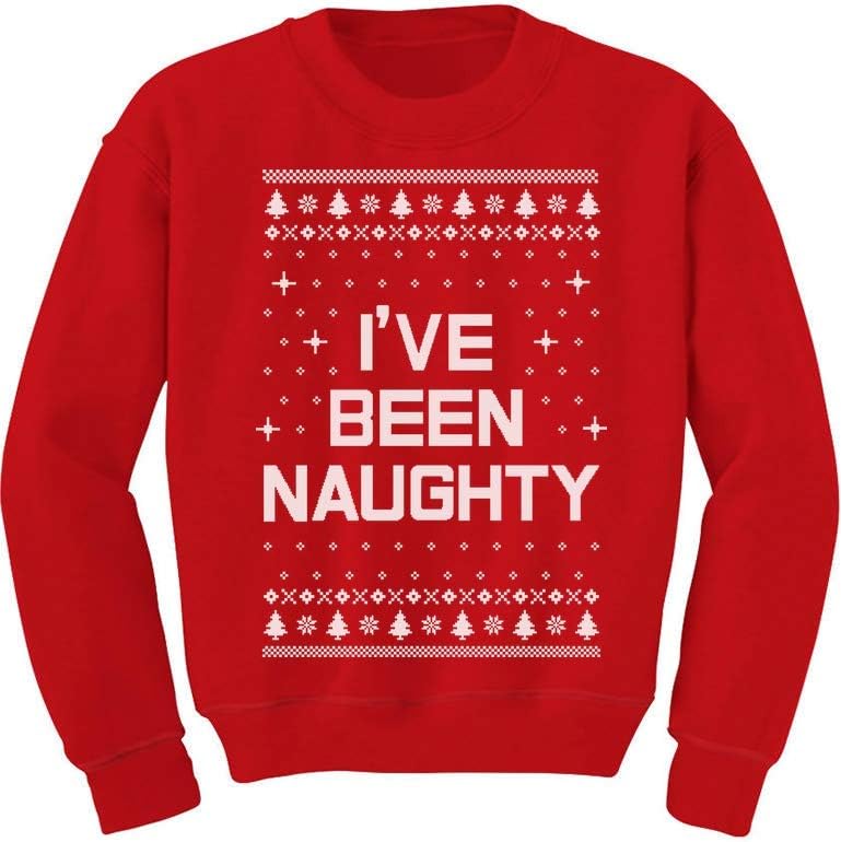 Tstars Naughty Boys Ugly Christmas Toddler Sweatshirt