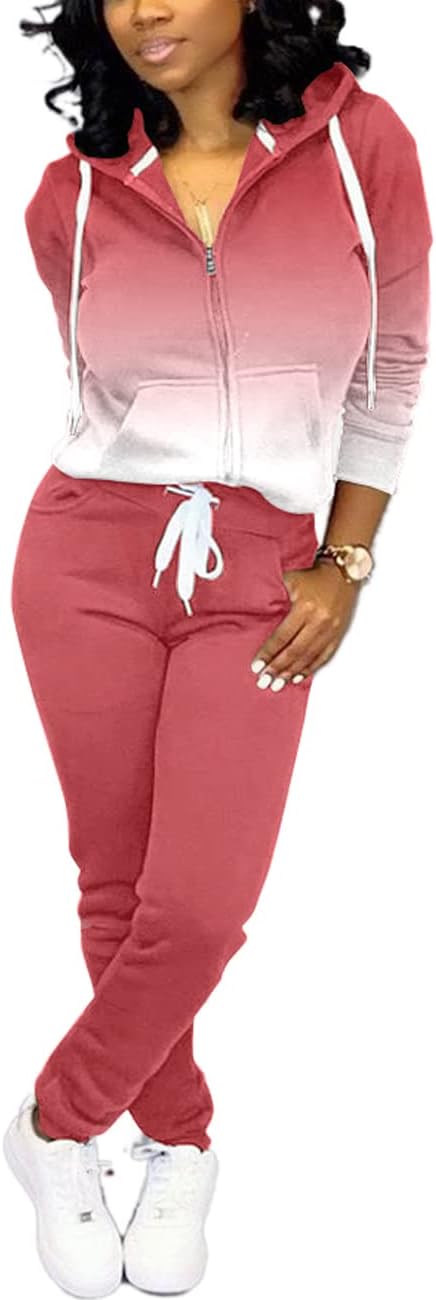 Mrskoala Two Piece Outfits for Women Tracksuit Sweat Suits