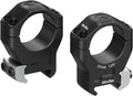 Halo Ti Titanium Scope Rings for MIL-STD Picatinny Rails - Matte Black