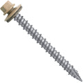 Metal ROOFING SCREWS 10 x 2 in Tan Hex Head - Durable Roof Fasteners
