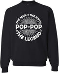Dad Man Myth Legend Sweatshirt for Men - Soft Crewneck