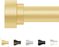 Extra Long Curtain Rods 120-240 in Gold - Heavy Duty Adjustable