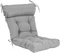 Indoor/Outdoor High Back Chair Cushion - Overstuffed Comfort (Grey)