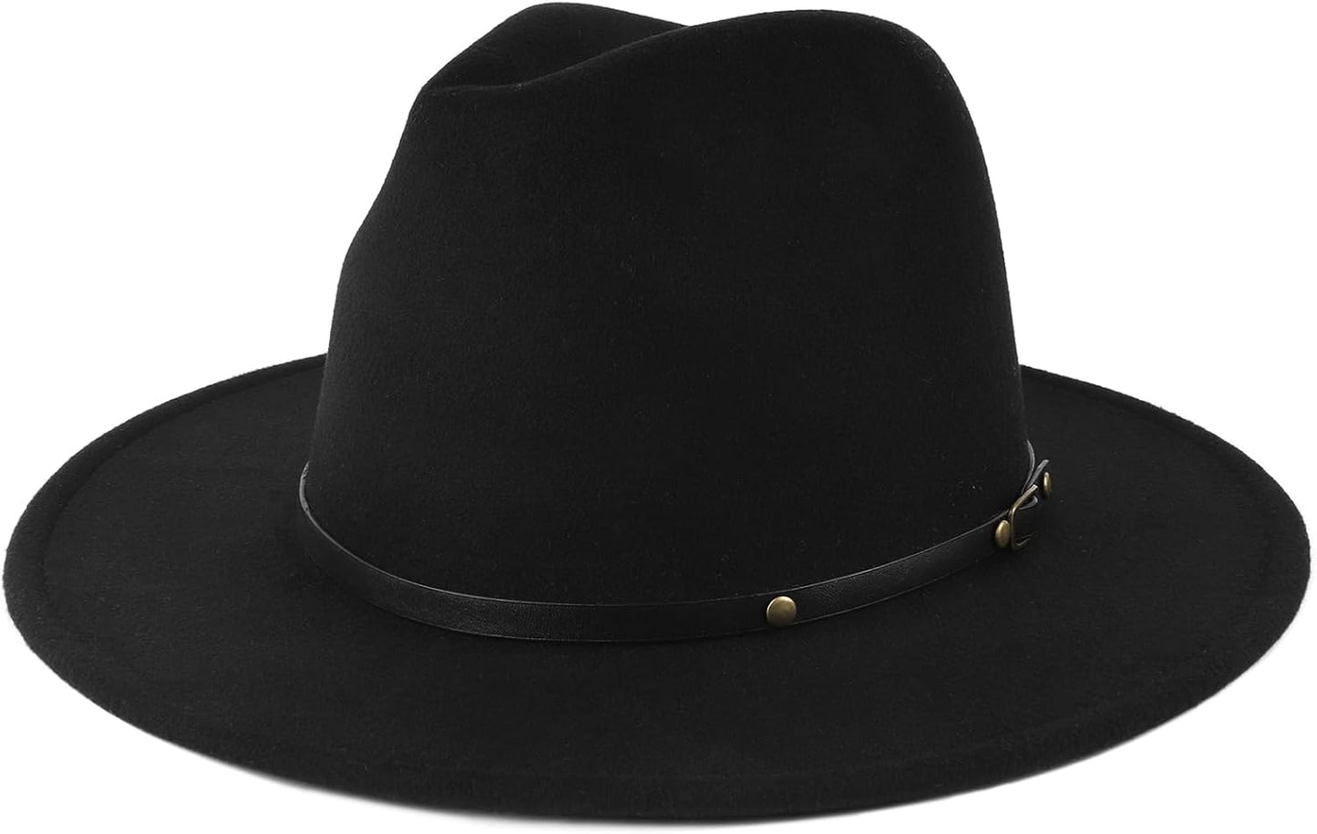 Zylioo Felt Fedora Hats for Men Women - Stylish Wide Brim Hat