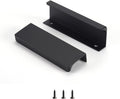Satanga Edge Black Finger Pull 3-3/4in CC - Modern Concealed Handle