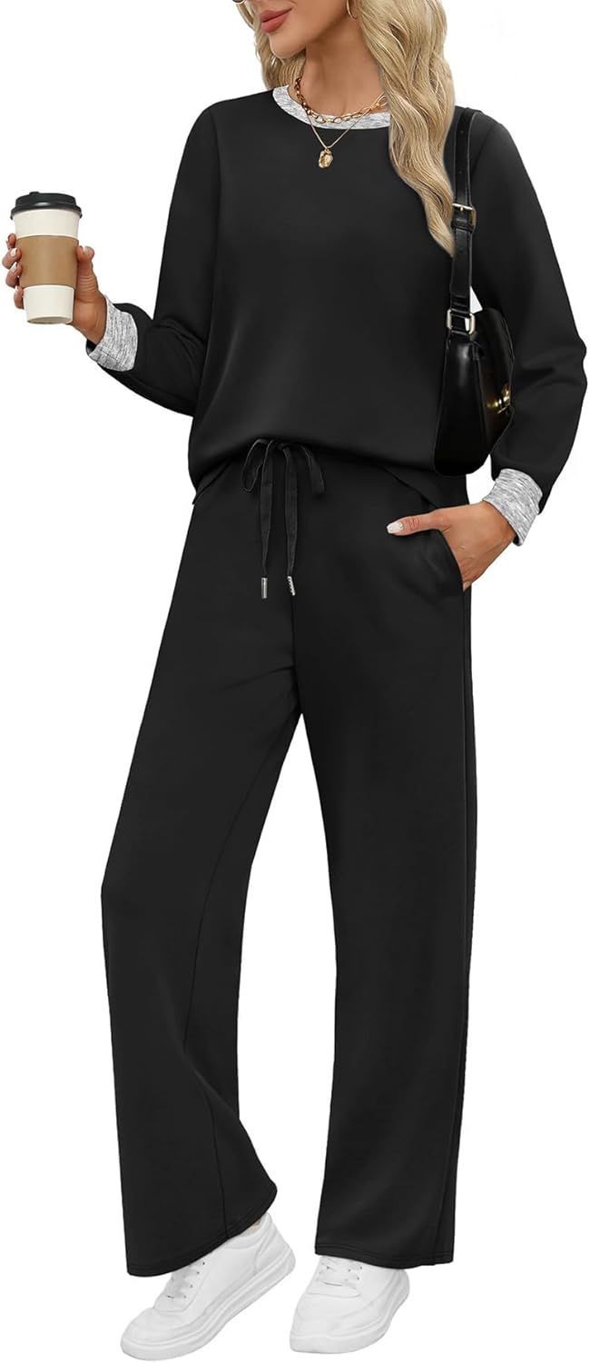 WIHOLL Lounge Sets for Women: Stylish Travel Sweatsuit Outfit