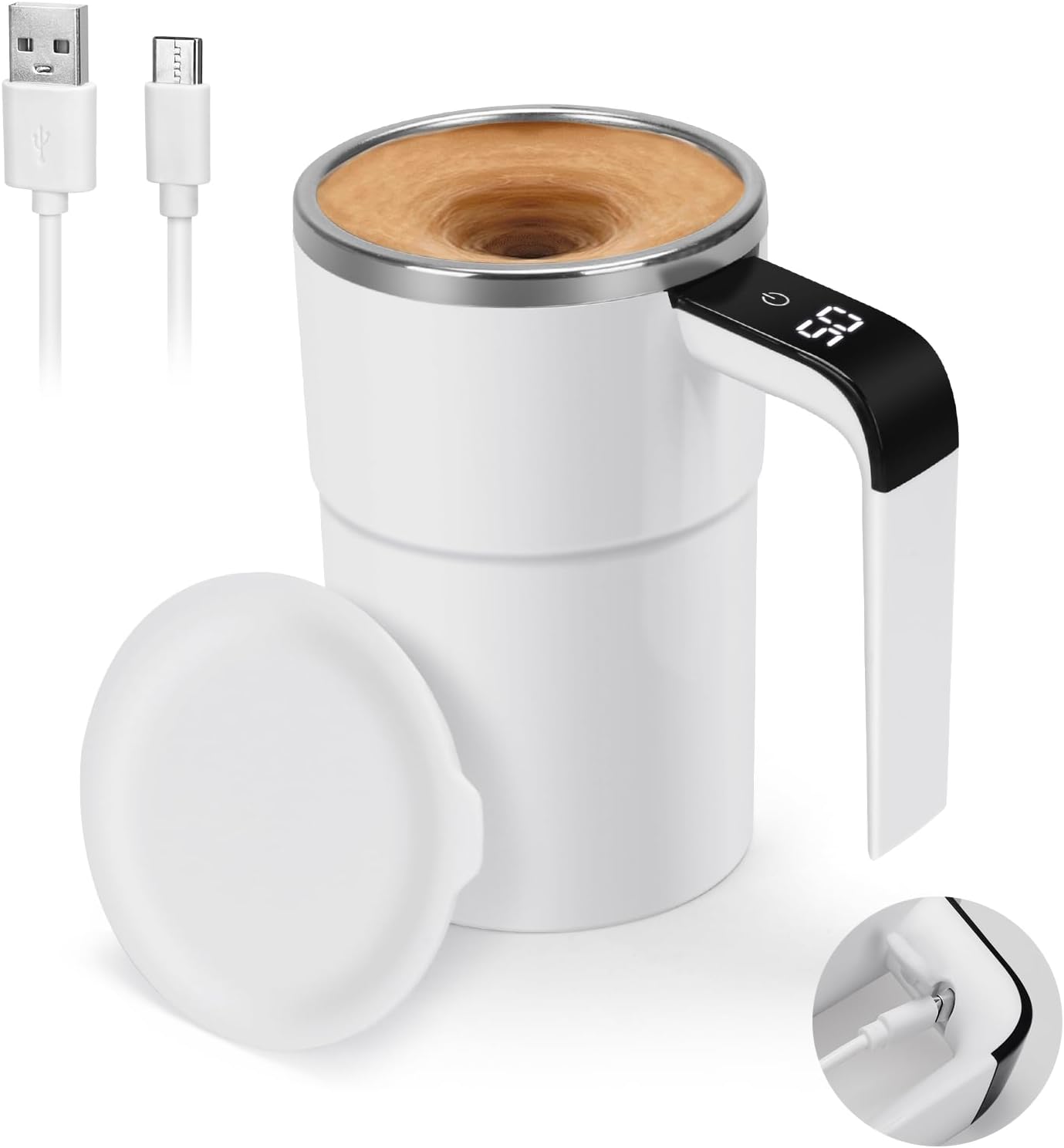 Auto Stirring Mug - Enjoy Hot Coffee Anywhere