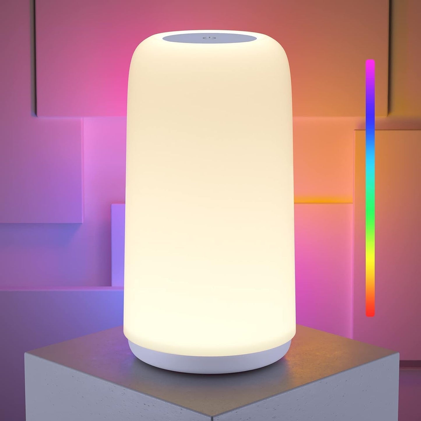 ROOTRO RGB Bedside Lamp - 3 Way Dimmable!