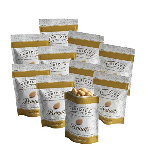 FERIDIES 10 Pack Salted Peanuts - Superior Quality Snack Option