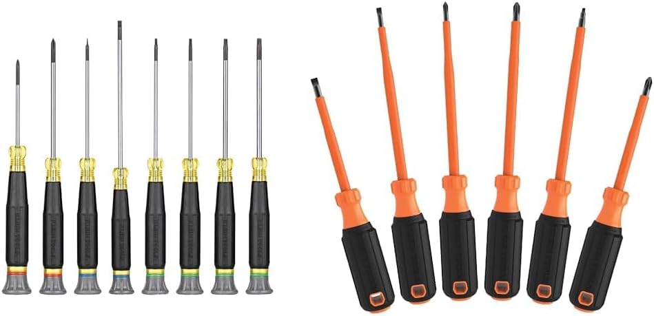 Klein Tools 8-Piece Precision & 6-Piece Insulated Screwdriver Set