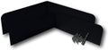 Eagle 1 Rain Gutter Valley Splash Guards Classic Bent Black - 2 Pack