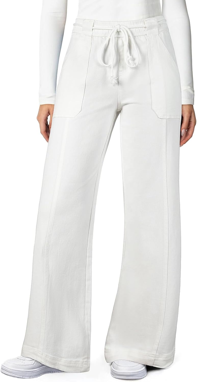 Astylish Jeans for Women Wide Leg Drawstring High Waisted Denim